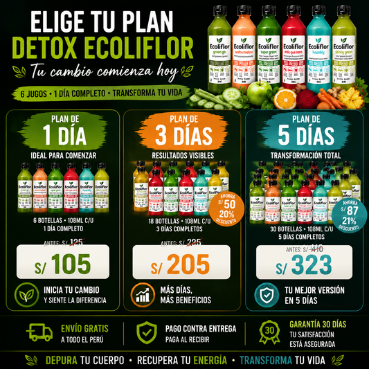 Planes Detox - Jugos Coldpressed